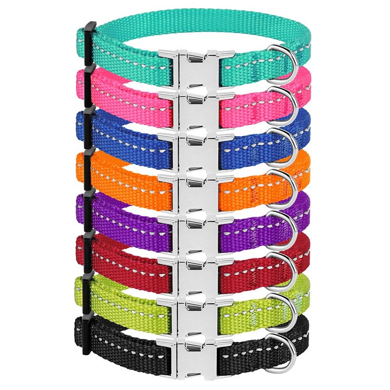 CollarDirect Reflective Dog Collar for a Small, Medium, Large Dog or Puppy with a Quick Release Buckle - Boy and Girl - Nylon Suitable for Swimming (7-11 Inch, Orange) - Image 5